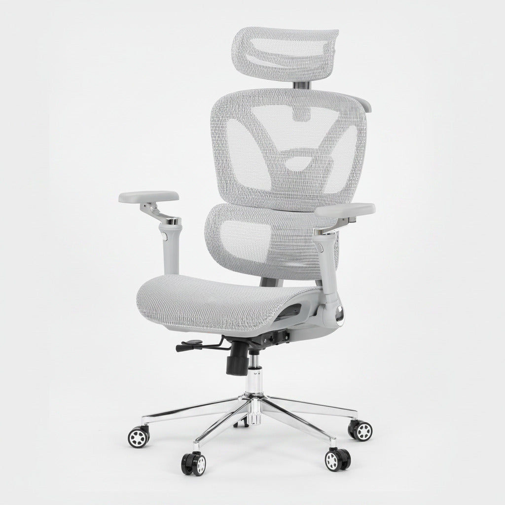 Kancelářská židle, synchronní mechanismus, šedá síťovina, KA-B2361 GREY