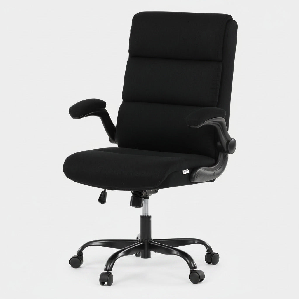 Kancelářské křeslo, houpací mechanismus, černá látka, KA-K3104 BK