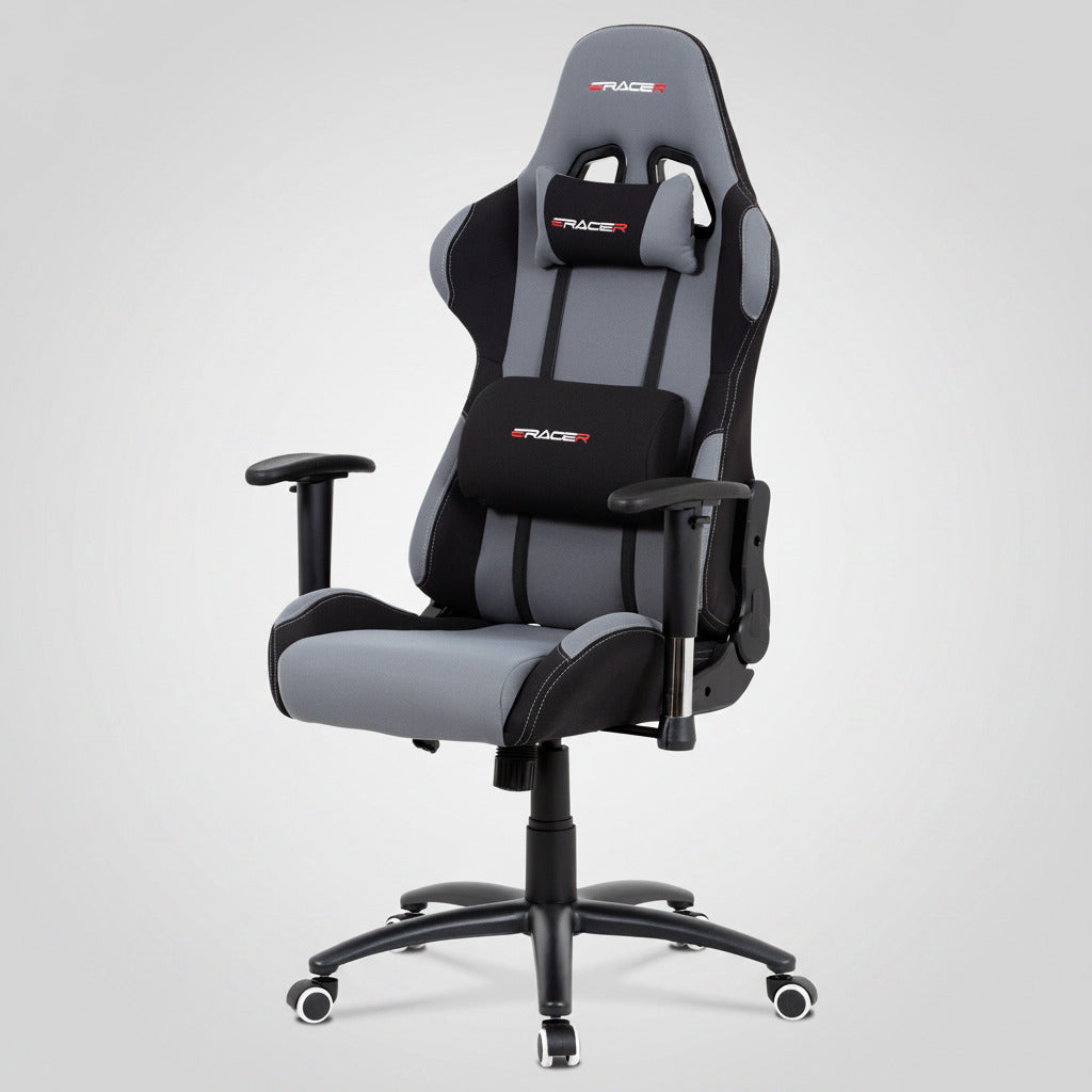 Kancelářské křeslo, houpací mechanismus, šedá látka, KA-F01 GREY