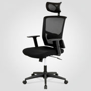 Kancelářská židle, houpací mechanismus, černá síťovina, KA-B1013 BK