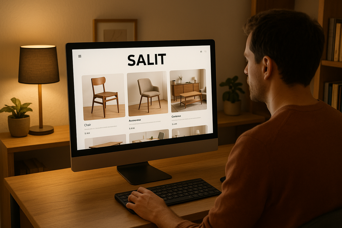 změn nápis furniture za mé logo